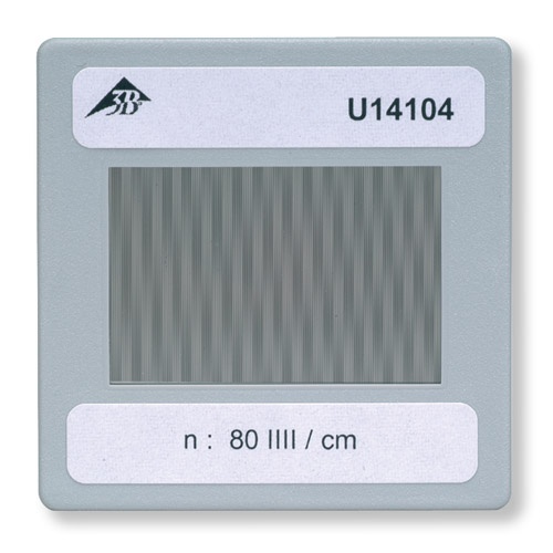 Beugungsobjekt Strichgitter 80 Linien/cm, in Diarahmen