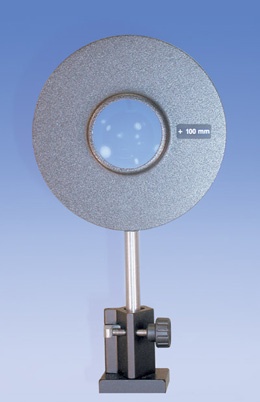 Sammellinse auf Stiel f = 100 mm