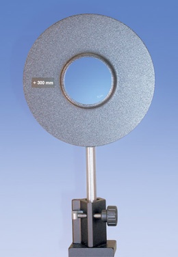 Sammellinse auf Stiel f = +300 mm