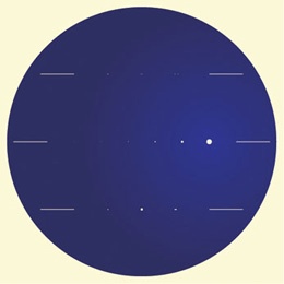 Beugungslöcher auf Glasträger