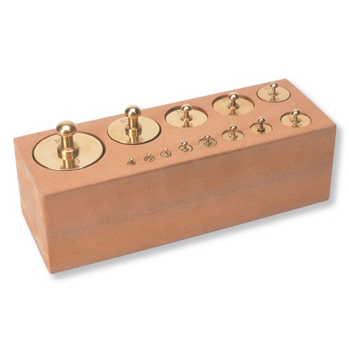 Wägesatz 1 g bis 1000 g,  13-teilig, Messing