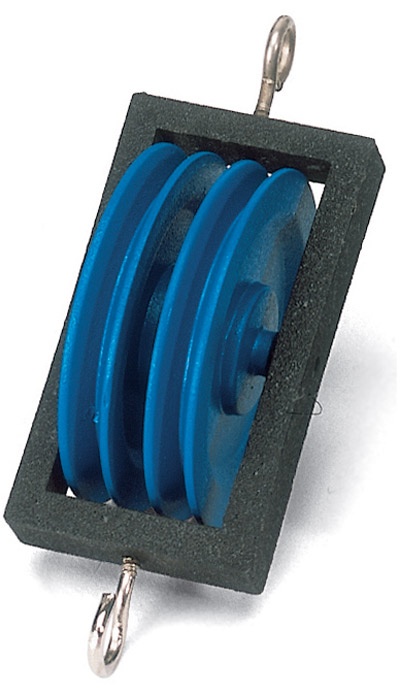 Flasche mit 2 Rollen, für Experimente mit festen und losen Rolle