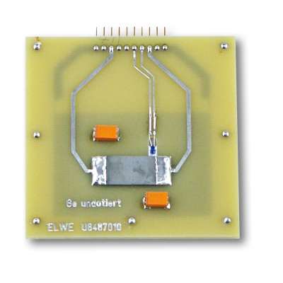 Hall-Effekt, Ge undotiert auf Leiterplatte