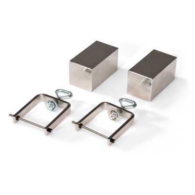 Polschuhe und Spannbügel für Hall-Effekt, Paar