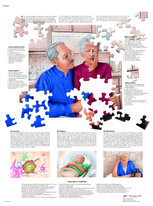 Anatomische Lehrtafel, Alzheimer-Krankheit