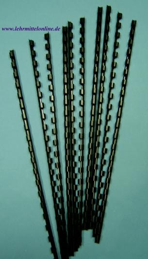 Plastik-Binderinge, 6mm Ø, Farbe schwarz, (70 Stück) für 25 Blatt