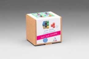 SOMA-Würfel, 6x6x6 cm aus RE-WOOD