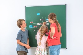 Erweiterter Verkehrszeichensatz magnetisch, 124 Teile