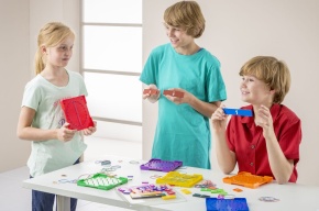 Schüler-Bruchsatz - lineare Strecken - Darstellung mit Grundplatte