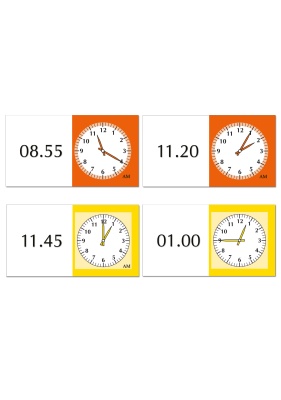 Time DOMINOS AM, Zeiten zwischen 0 und 12 Uhr