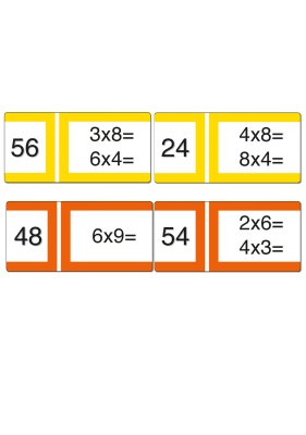 Mathe DOMINOS 1x1, Set B