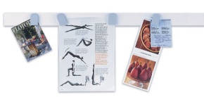 magnetowand®, weisse Leiste mit 4 Magneten, 50 cm lang, 5 cm breit