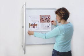 Schaukasten für innen, extra flach, magnethaftend, für 12x DIN A