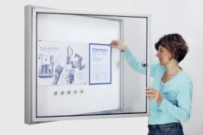 Schaukasten CC für Außen, mit Acryl-Sicherheitsglas, für 4 DIN A4