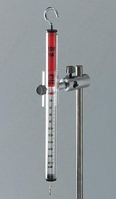 Kraftmesser- und Rohrhalter an Stab