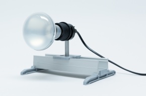 Reflektorlampe an Stab