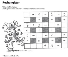 Knobelei der Woche ab 1. Schuljahr