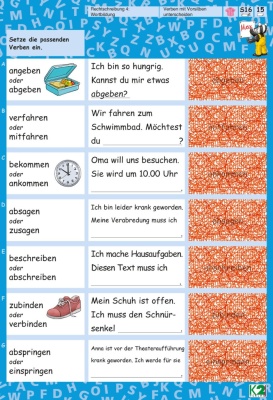 Max Lernkarten  Rechtschreibung 4