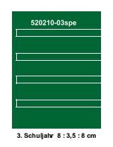 Tafelfolie zum Selbstaufziehen, Lineatur 3. Schuljahr