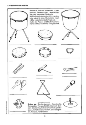 Transparentmappe Musikinstrumente in Wort, Bild und Ton