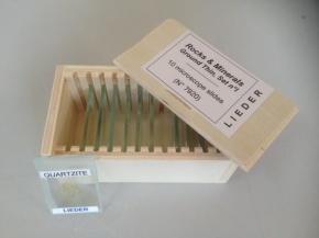 Gesteinsdünnschliffe Serie I, 10 Dauerpräparate, mit interaktiver CD