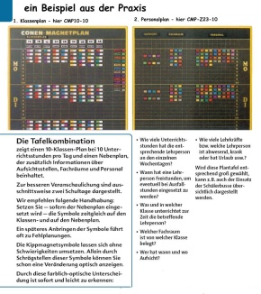 Zusatzplan mit 53 Spalten für 12 Stunden, weiß