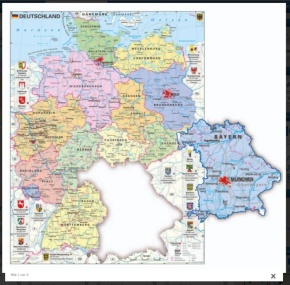 Deutschland, politisch, magnetisches XXL-Puzzle