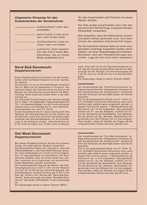 Sonnen-Uhr Teil 2, 5 verschiedene Sonnenuhren zum Selbstbauen