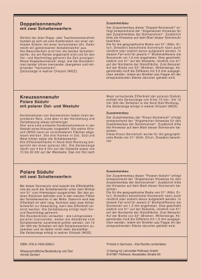 Sonnen-Uhr Teil 2, 5 verschiedene Sonnenuhren zum Selbstbauen