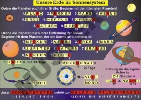 Transparentsatz Unsere Erde im Sonnensystem