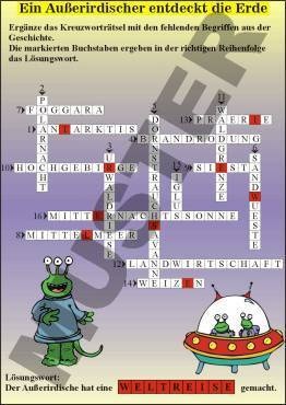 Transparentsatz Rätselspiele: Lebensräume der Erde