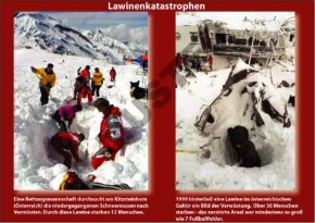 Transparentsatz Lawinen