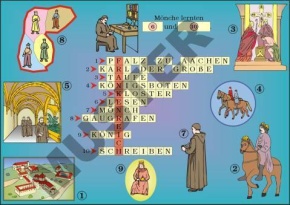 Einzeltransparent Karl der Große und das Frankenreich