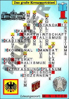 Transparentsatz Rätselspiele Deutschland