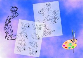 Transparentmappe Comics / Cartoons