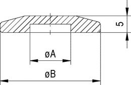 Blindflansch, DN 16 KF, Aluminium