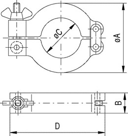 Spannring DN 10/16 KF Aluminium