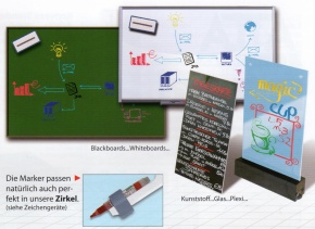 Atla-Flüssigkreide-Marker, Farbe schwarz