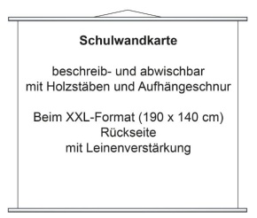 Wandkarte Periodensystem der Elemente, Chemie, 160 x 120 cm